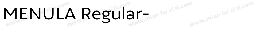 MENULA Regular字体转换